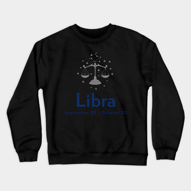 Libra Crewneck Sweatshirt by Conundrum Cracker